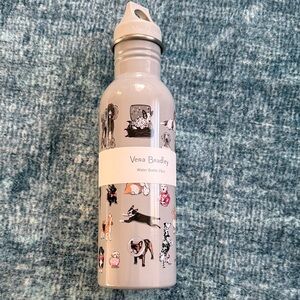 Vera Bradley Gray Dog Pattern Water Bottle